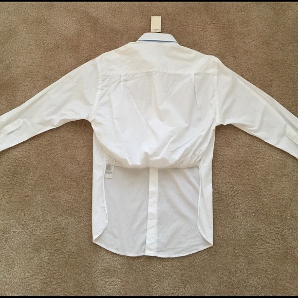 Maje poplin tie-front button up shirt size S - Picture 3 of 6